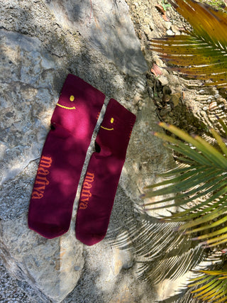 Chaussettes unisexe à motif sourire CAMILLE