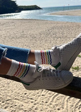 Chaussettes unisexe à motif vagues CASEY